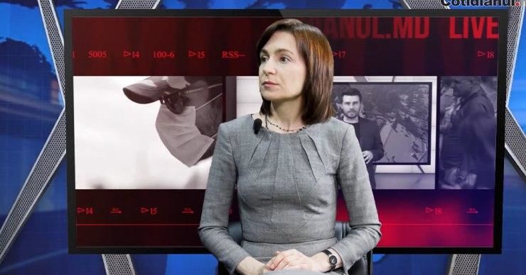 Председатель партии "Действие и солидарность" Майя Санду. 