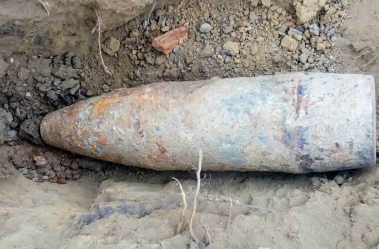 В Каушанах обнаружили снаряд времен Второй мировой войны.