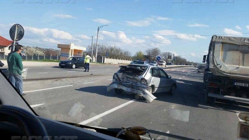 Серьезная авария произошла этим днем в Магдачештах. 