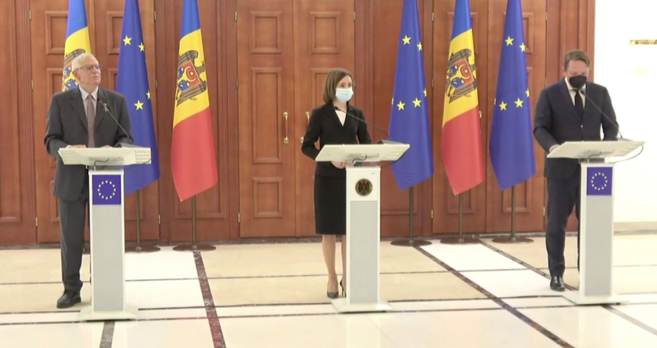 Санду на встрече с Боррелем: Граждане Молдовы еще раз доказали, что они европейцы.