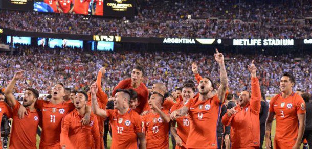 Chile a câștigat Copa America, ediția centenară, al doilea trofeu în doi ani, după loviturile de la 11 metri. Foto: yahoo.com