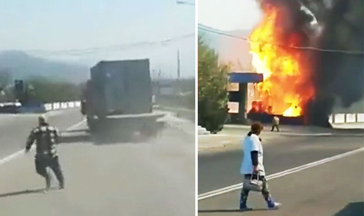 Пожарные приехали в течение пяти минут, площадь возгорания составила порядка 200 квадратных метров. 