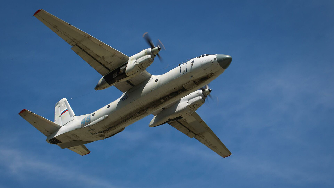 В Воронежской области упал самолет Ан-26 Воздушно-космических сил России.