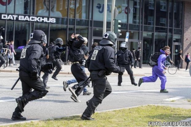 Proteste violente la Hamburg înainte de summit-ul G20. 