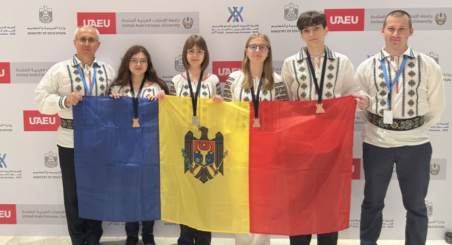 Elevii moldoveni au câștigat o medalie de argint și trei medalii de bronz la Olimpiada Internațională de Chimie.