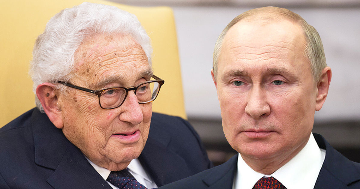 Генри Киссинджер предложил воспринимать Владимира Путина как героя книг Достоевского. Коллаж Point.md.