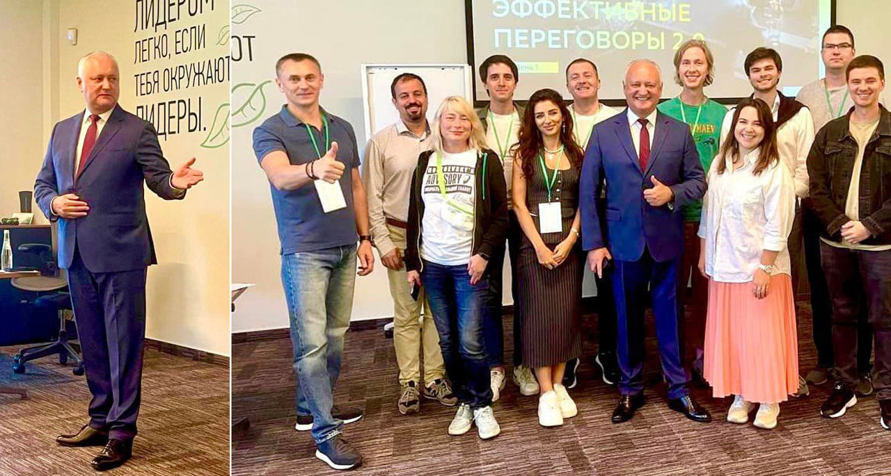 Dodon a ținut o lecție managerilor sistemului bancar din regiunea Moscovei.