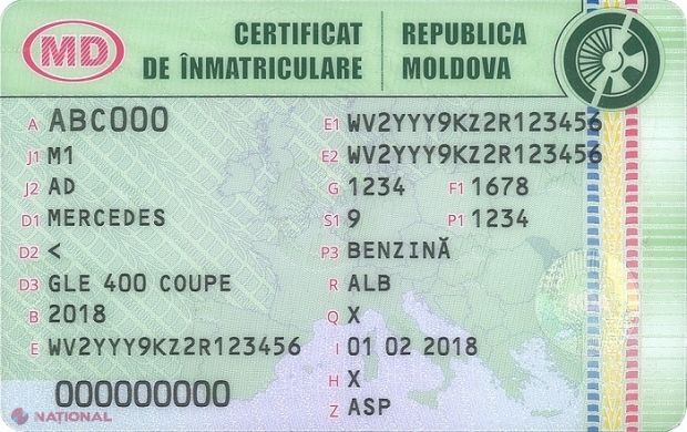 Cum vor arăta certificatele de tip nou de înmatriculare a mașinilor