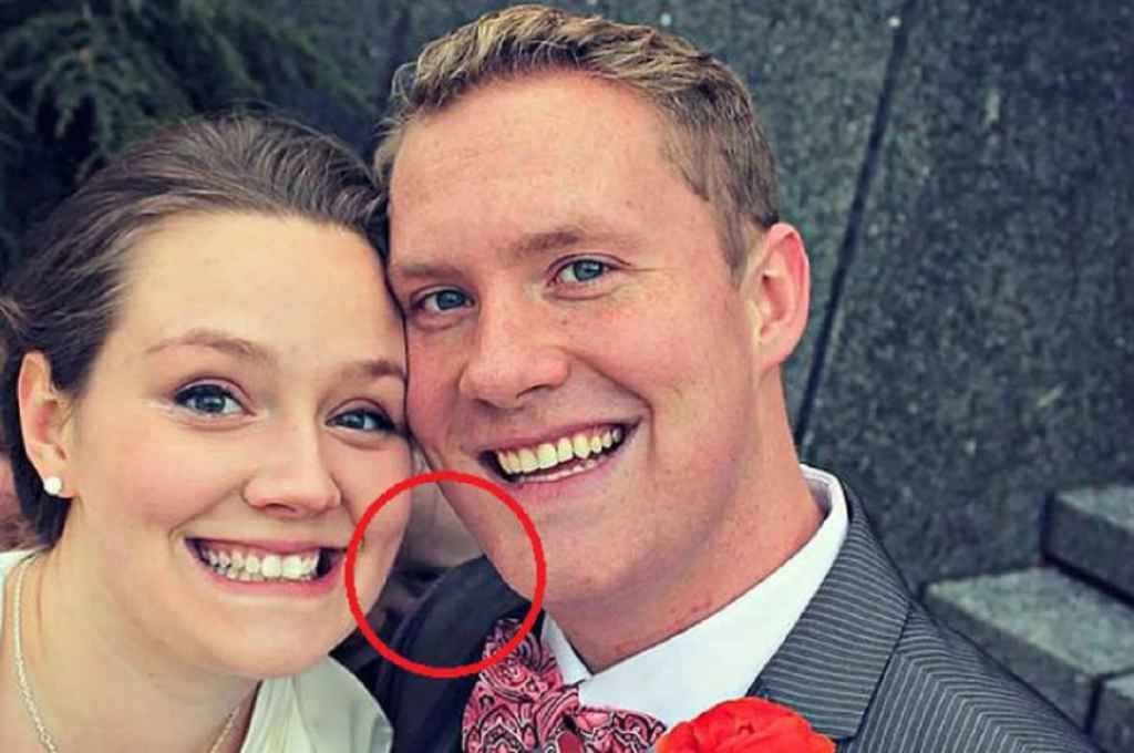 Kevin și Christina Denis s-au speriat teribil când au observat că într-una dintre fotografii, între ei, era cineva.