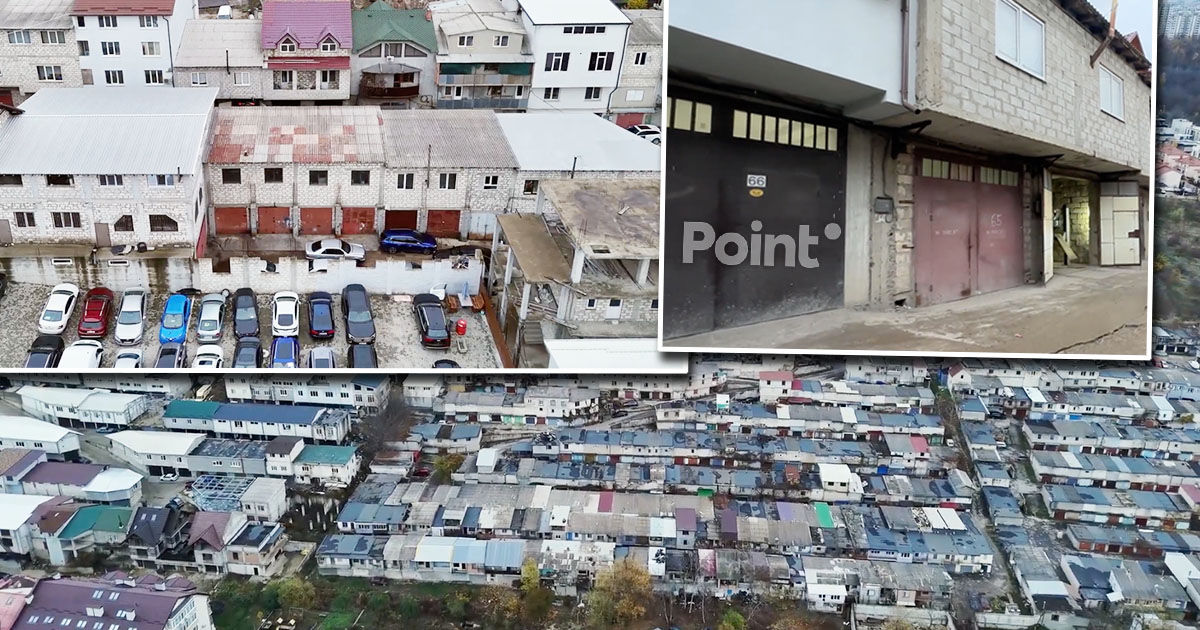 Garajele din Stăuceni, transformate în locuințe, sub ochii autorităților.