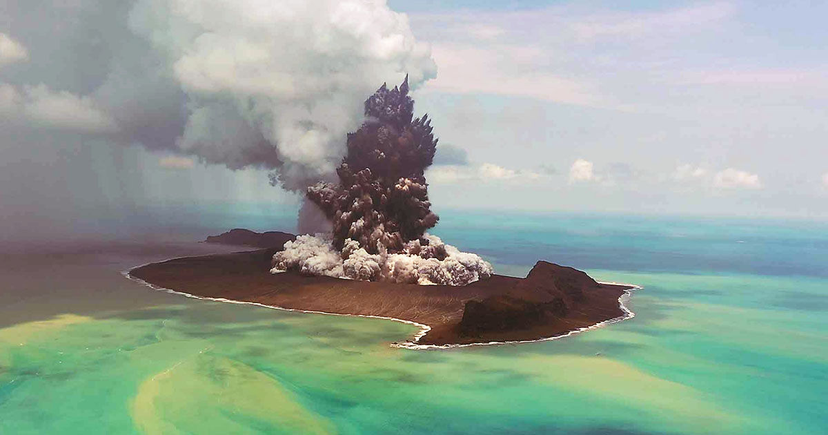 Oamenii de știință au numit sunetul unei erupții vulcanice din 2022 drept un record modern de intensitate.