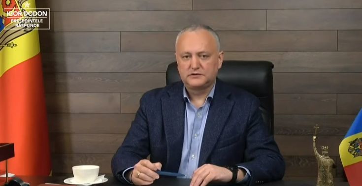Председатель Партии социалистов (ПСРМ), экс-президент Игорь Додон.
