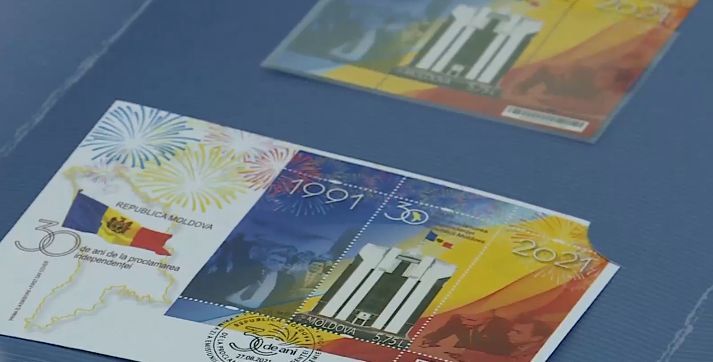В Молдове представили марки, посвященные 30-й годовщине независимости.