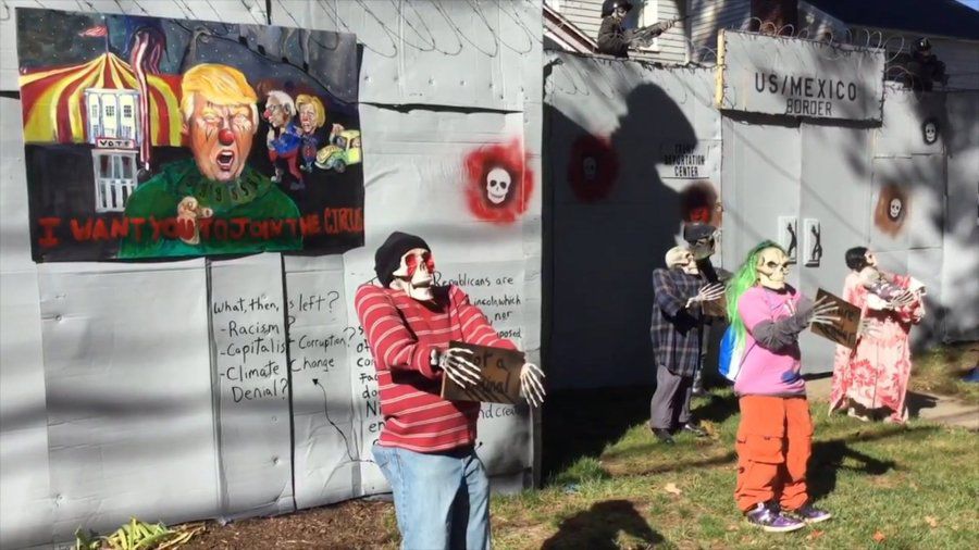 В США возвели «стену Трампа».
