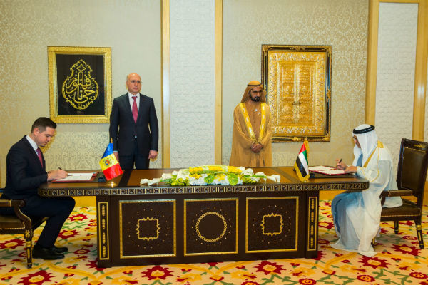Moldova a semnat două acorduri cu Emiratele Arabe Unite 