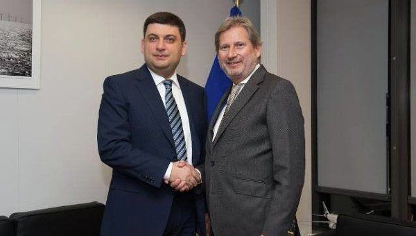 Владимир Гройсман и Йоханнес Хан.