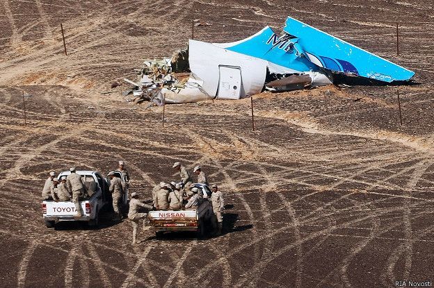 Комиссия установила факт взрывной декомпрессии А321 над Синаем.