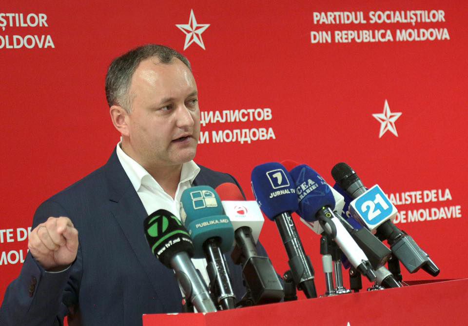 Председатель ПСРМ Игорь Додон.
