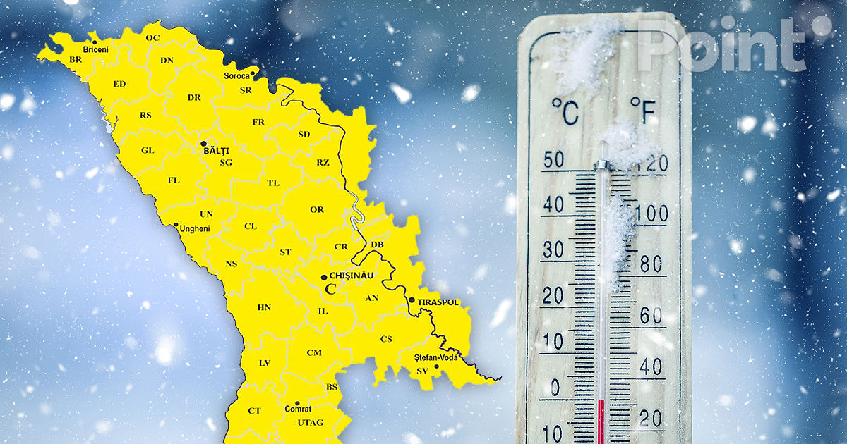 Avertizare meteo: Cod Galben de scădere bruscă a temperaturii.