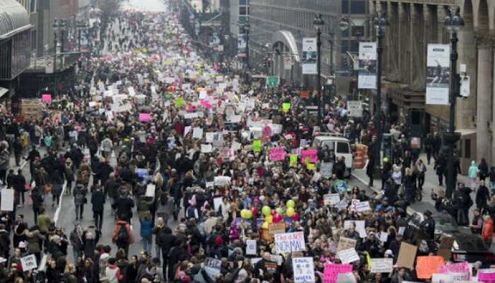 Milioane de oameni au manifestat contra lui Trump în întreaga lume. Foto: AP 