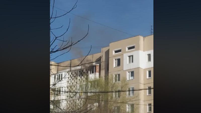 На Буюканах произошел пожар в одной из квартир девятиэтажного дома.