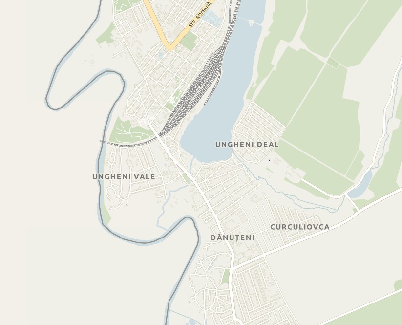 Orașul Ungheni pe Point Map.