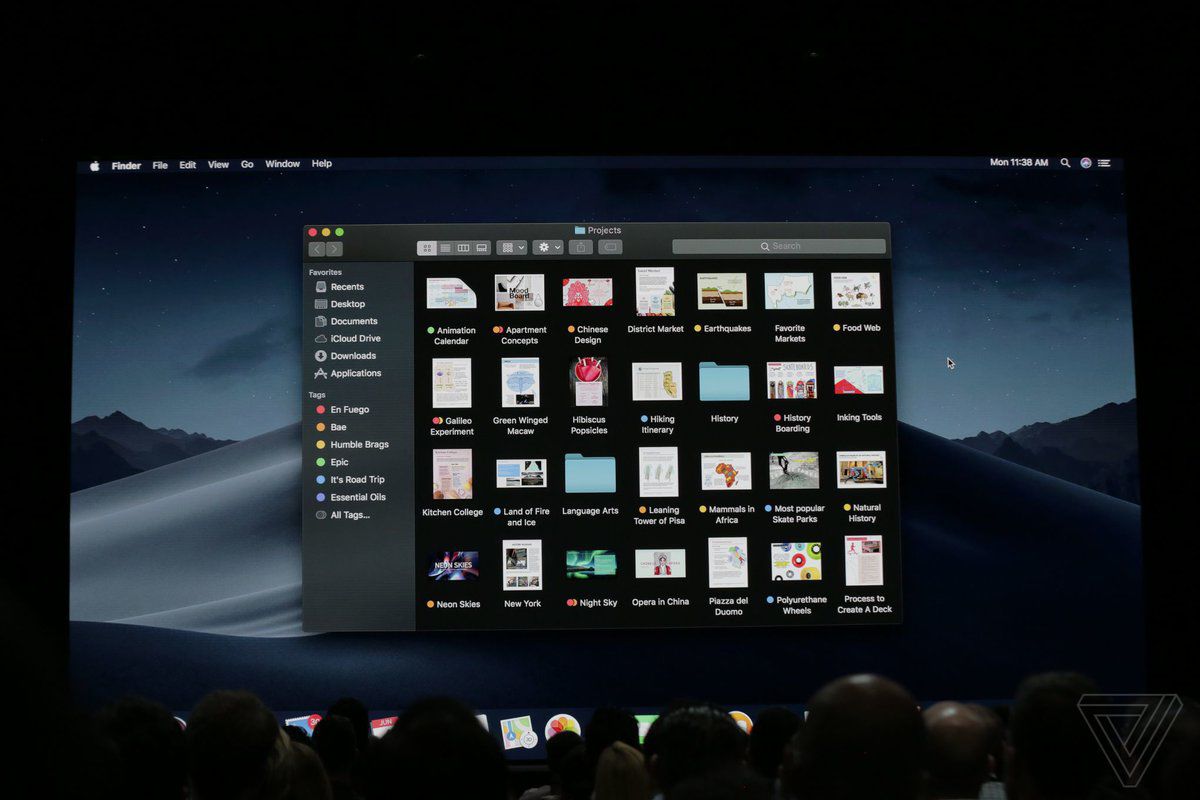 Apple анонсировала операционную систему macOS Mojave.