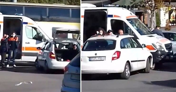 На Ботанике скорая помощь с пациентом попала в аварию.