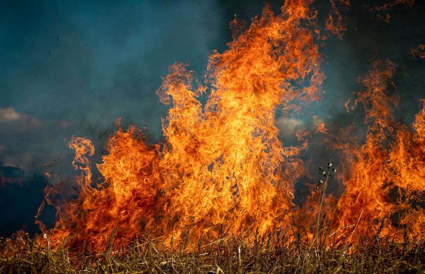 38 de incendii de vegetație uscată, lichidate în Moldova în ultimele 24 de ore.