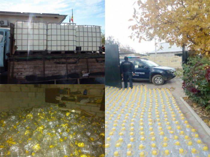 Tone de alcool etilic, confiscate de polițiști de la începutul anului. Foto: igp.gov.md