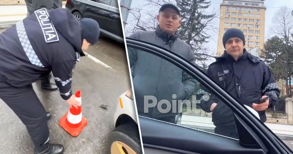 O tânără din Chișinău, oprită de un polițist să parcheze din cauza unei „misiuni secrete”.