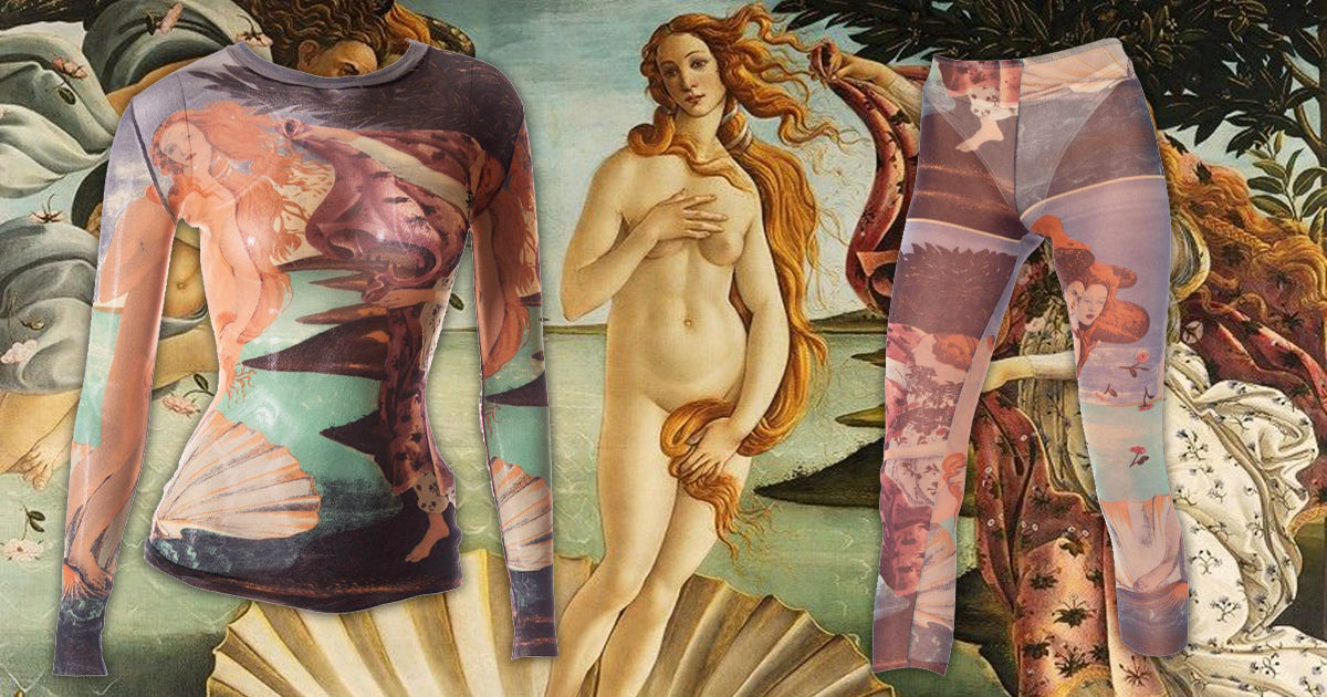 Галерея Уффици подает в суд на модный дом Gaultier из-за картины. Коллаж Point.md.