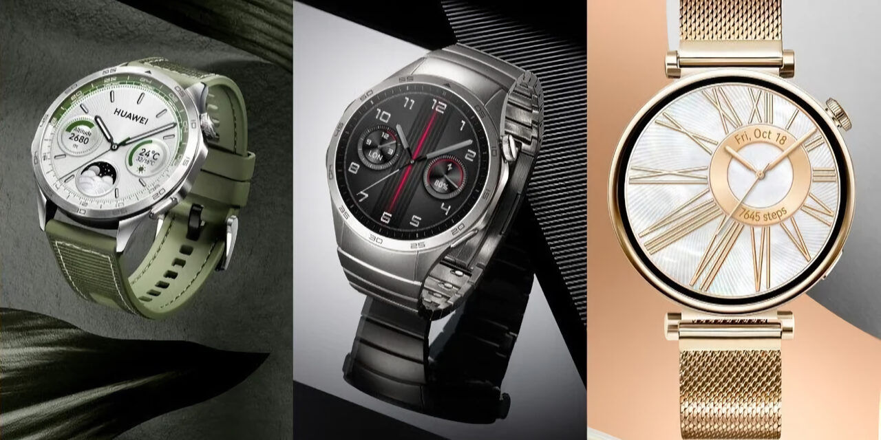 Huawei представила флагманские часы Watch GT4.