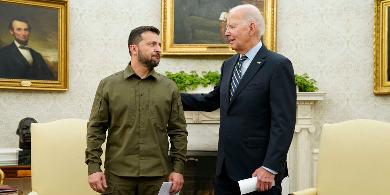 Президент Украины Владимир Зеленский и президент США Джо Байден.