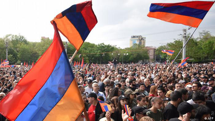 Протесты оппозиции проходят в Ереване.