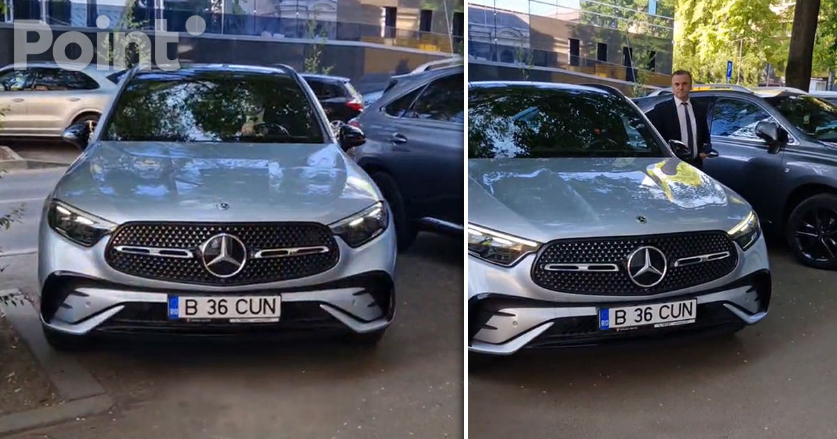Экс-премьер Молдовы Василий Тарлев припарковал свой Mercedes на тротуаре.