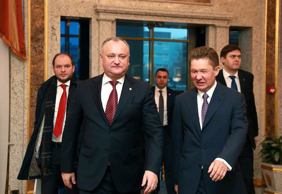 Додон попросил у главы «Газпрома» скидку на газ для Молдовы.