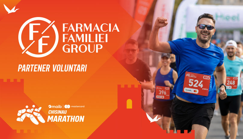 Farmacia Familiei — партнер maib | Mastercard Chisinau Marathon 2026.