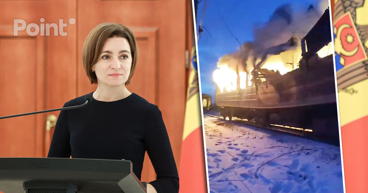 Sandu a cerut presiuni asupra Rusiei după atacul cu drone asupra unui tren de pasageri.
