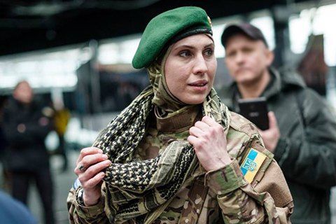 В Киеве назвали улицу в честь снайперши из батальона имени Дудаева.