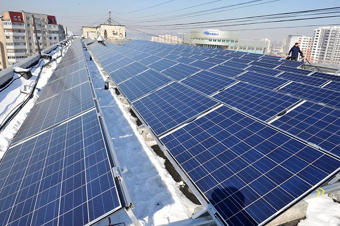 Pe acoperişul Ministerului Agriculturii din Moldova au fost instalate 222 de panouri solare. 