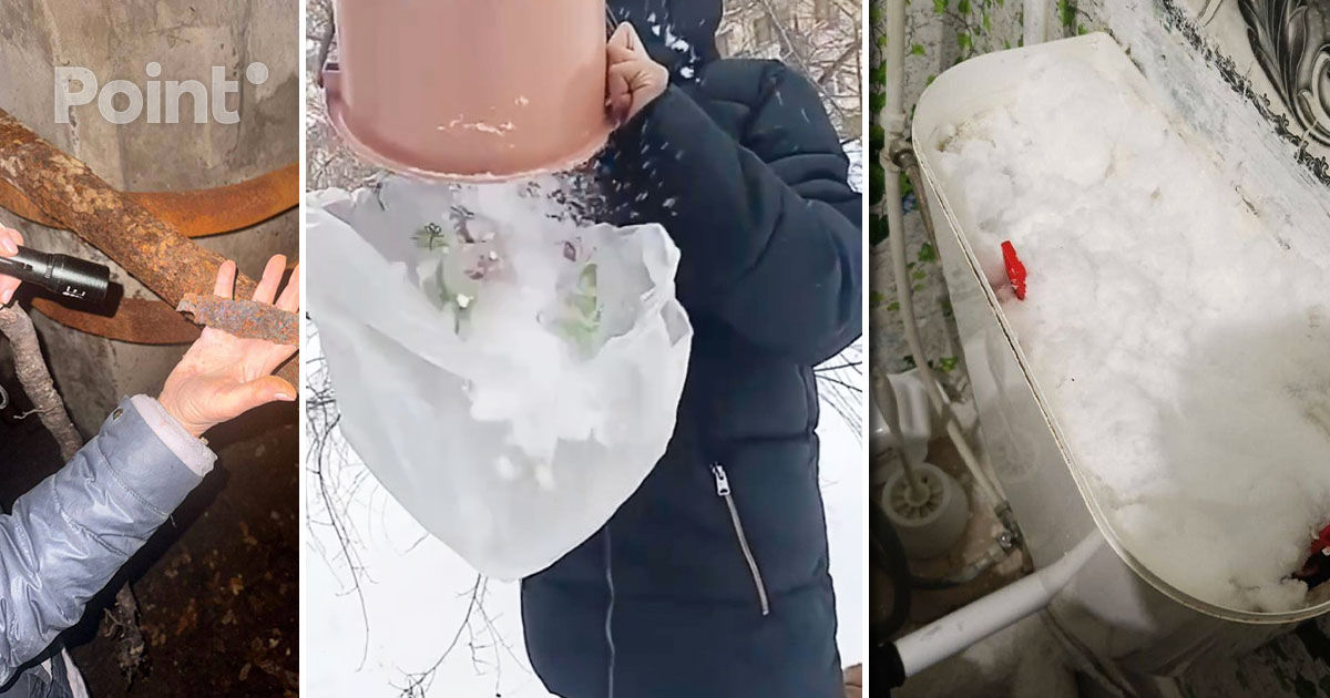 В Кривом Роге люди неделю живут без воды: сыплют снег в сливной бачок.