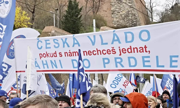 В Чехии проходит крупнейшая с 1990 года забастовка профсоюзов.