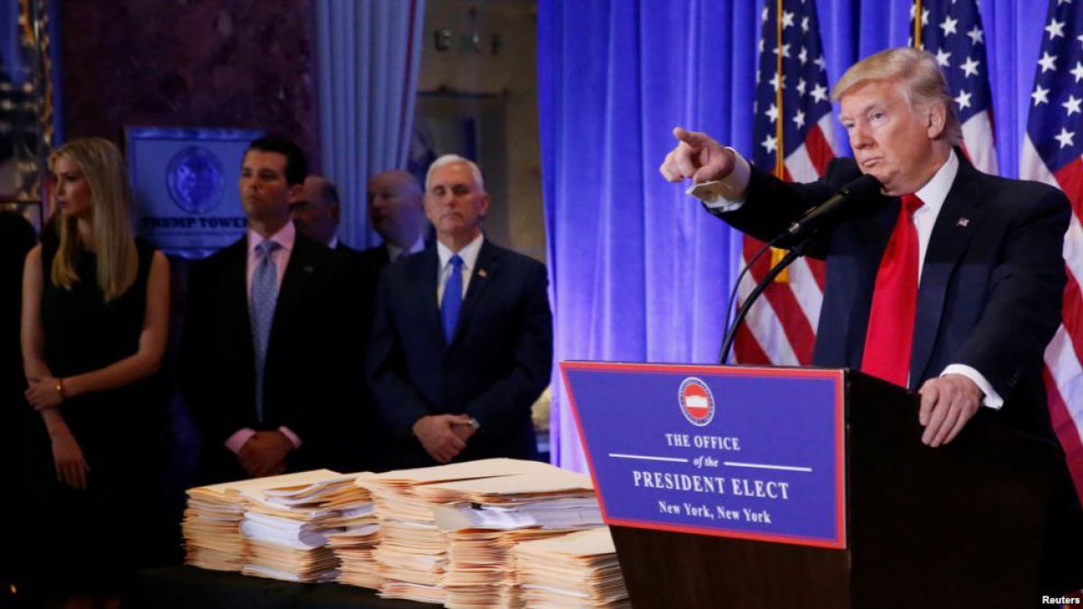 Donald Trump, la prima conferință după alegeri. Foto: Reuters