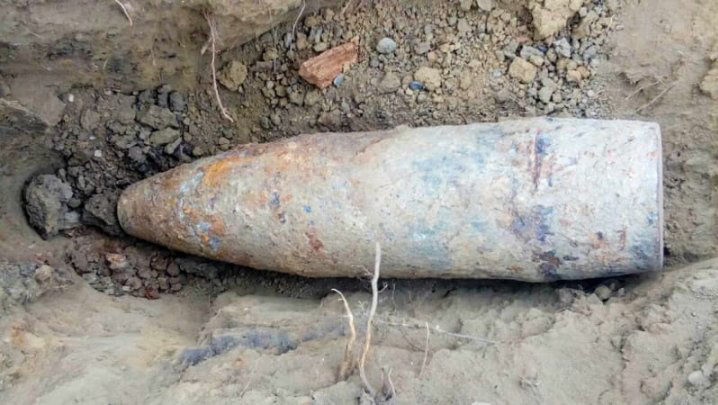 В Хынчештском районе обнаружен снаряд времен Второй мировой войны.