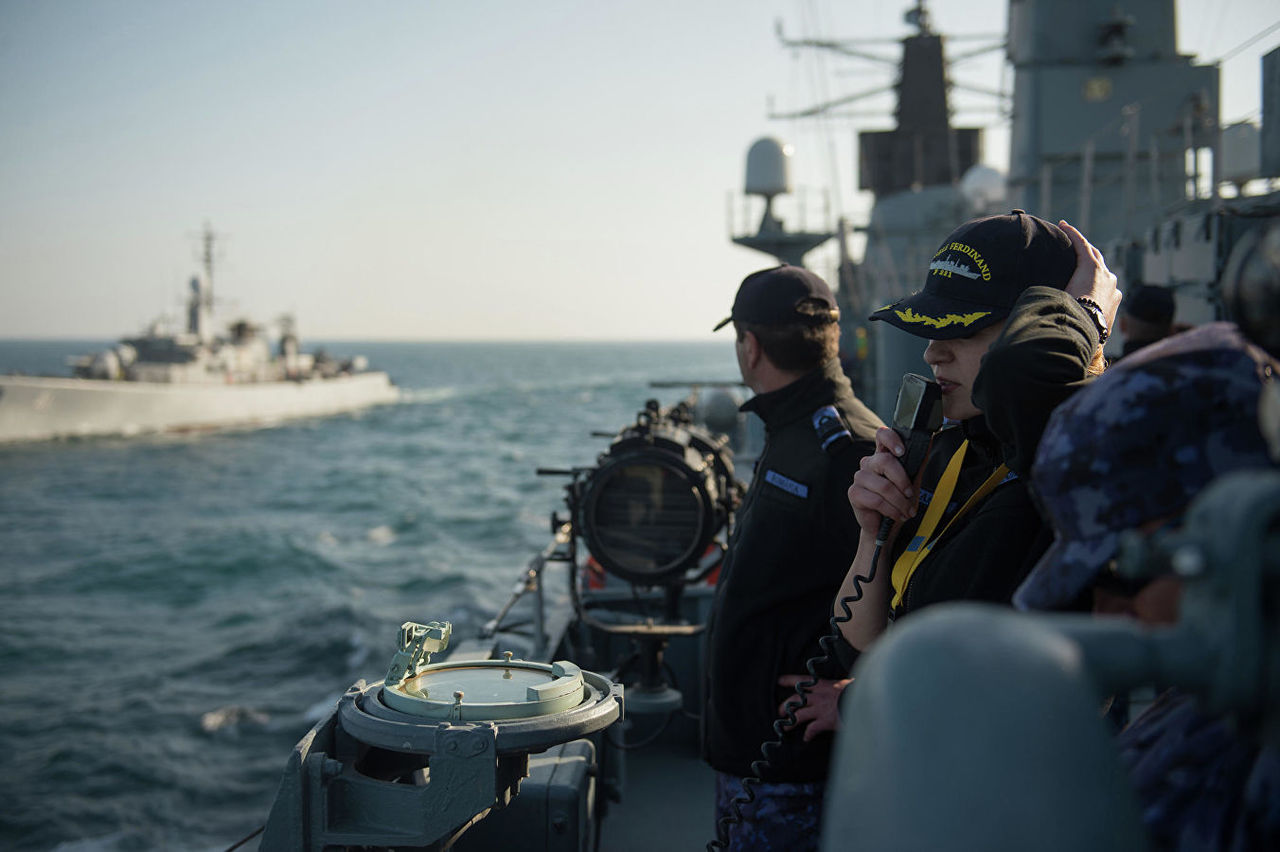 Корабли НАТО в Черном море завершили учения "Морской щит".