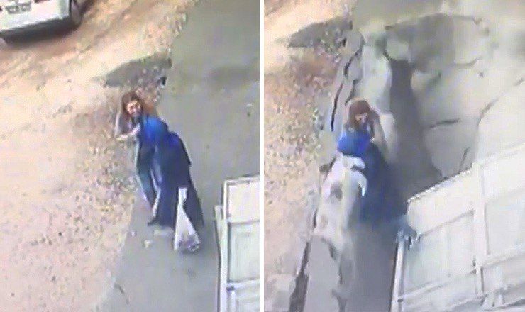 В Турции две женщины провалились под асфальт.