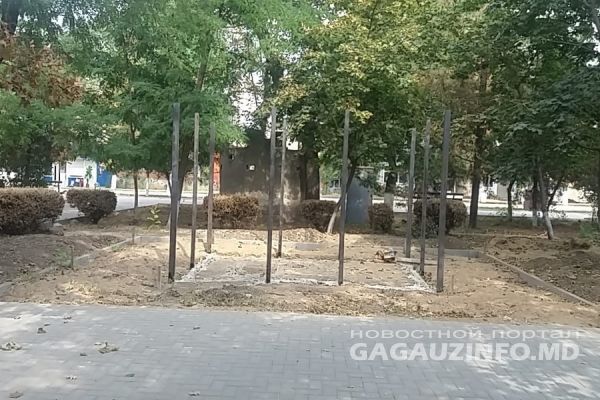 Аллея афганцев находится в центральном парке города Вулканешты. 