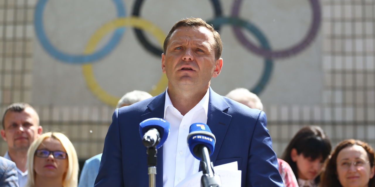 Кандидат от Платформы «Достоинство и правда» на должность мэра столицы Андрей Нэстасе.