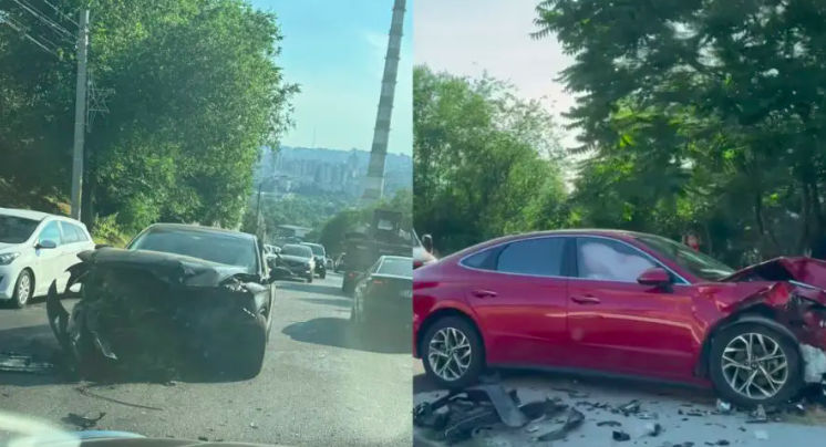 Două automobile, implicate într-un accident în Capitală: O persoană, rănită. Colaj: realitatea.md.